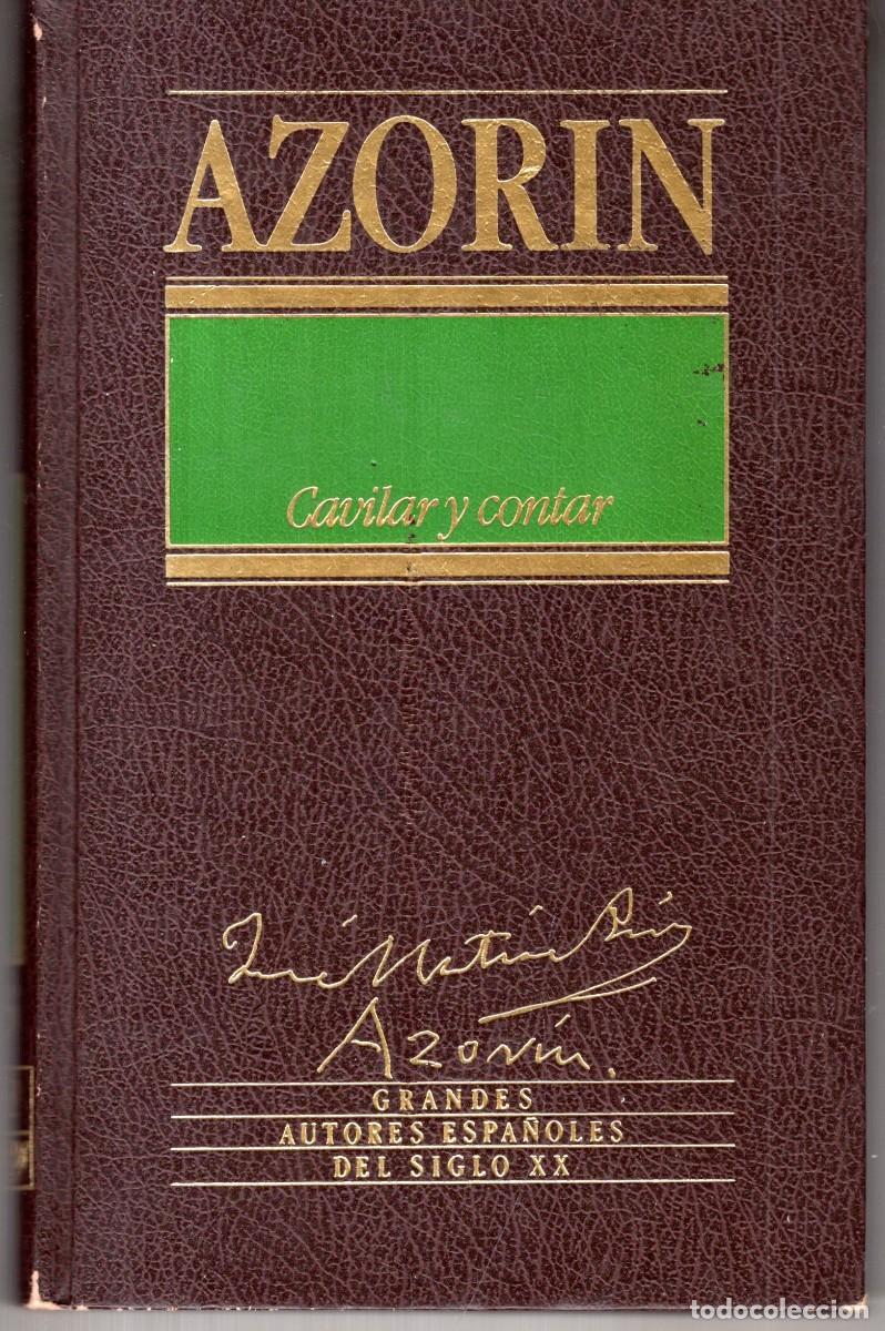 Libros de segunda mano: CAVILAR Y CONTAR (AZORIN) ED. ORBIS - CARTONE - BUEN ESTADO - OFI15J