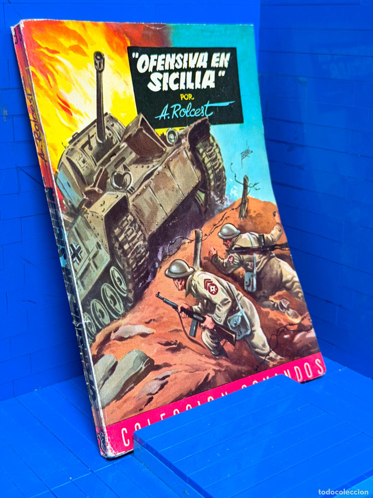 Livres d'occasion: OFENSIVA EN SICILIA &ndash; COMANDOS N&ordm; 93 &ndash; ED. VALENCIANA &ndash; R. ROLZEST