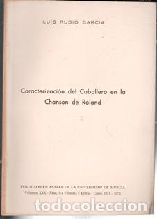 Livros em segunda m&atilde;o: Caracterizaci&oacute;n del Caballero en la Chanson de Roland, Luis Rubio Garc&iacute;a