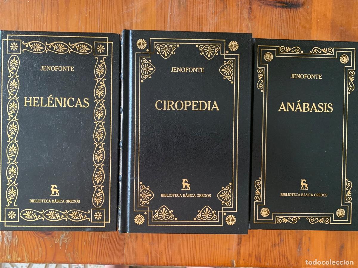 Libros de segunda mano: Lote de 3 libros de Jenofonte. An&aacute;basis. Ciro ped&iacute;a. Hel&eacute;nicas.
