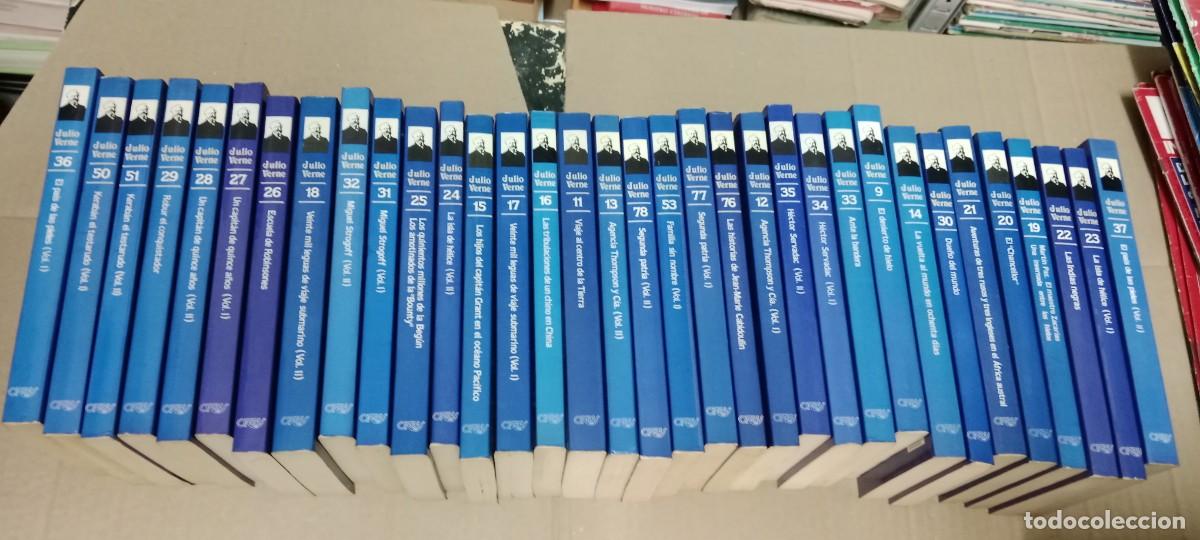 Libros de segunda mano: LOTE DE 34 LIBROS DE LA BIBLIOTECA JULIO VERNE ORBY LOS DE FOTO LIBRO TOP-01