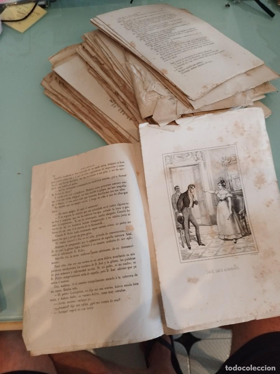 Libros de segunda mano: Antiguo libro Nuevos Misterios de Par&iacute;s. Tal como se ve en las fotos. Incompleto.