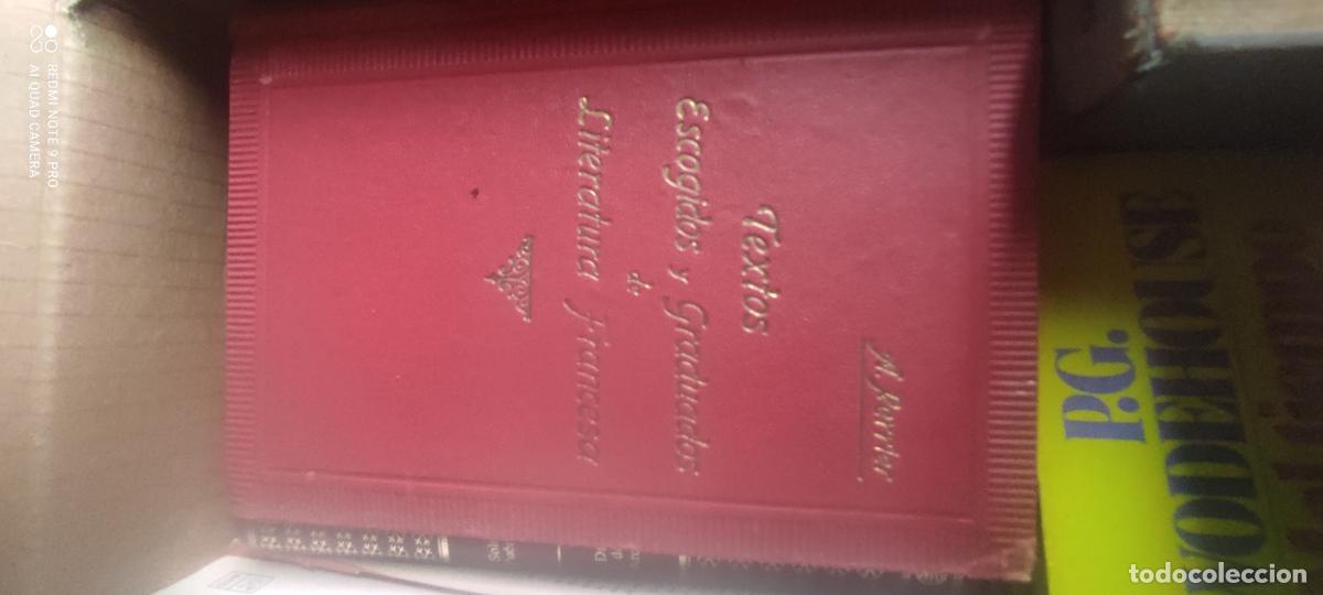 Libros de segunda mano: Textos escogidos y graduados de literatura francesa. Alphonse Perrier.