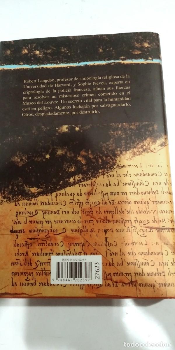 Libros de segunda mano: El codigo Da Vinci Dan Brown - Foto 2
