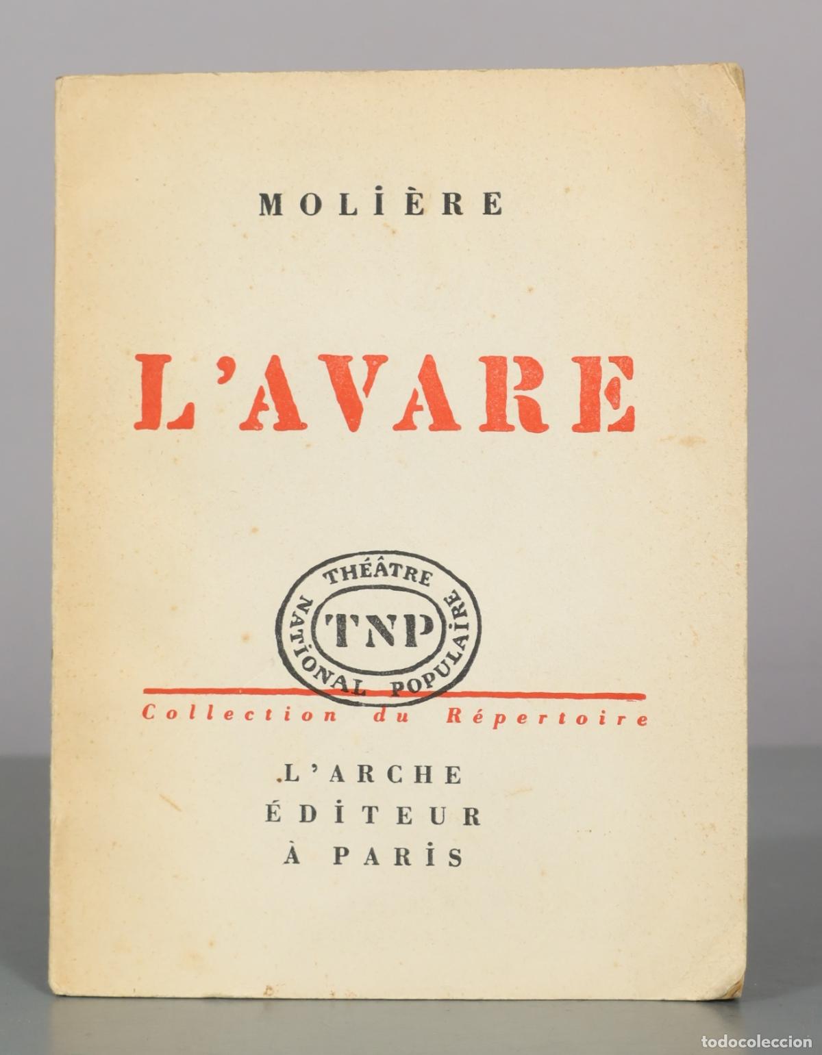 Libros de segunda mano: L'Avare - Moli&egrave;re - L'Arche &Eacute;diteur