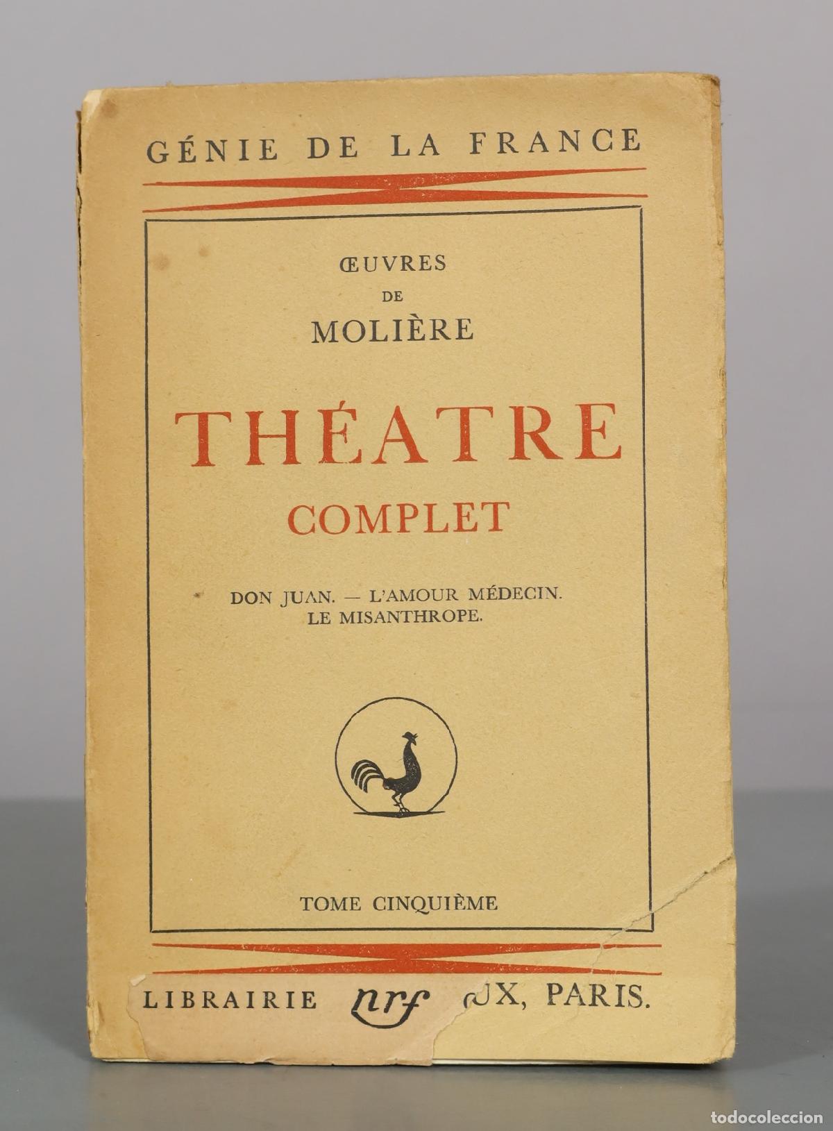 Libros de segunda mano: &OElig;uvres de Moli&egrave;re - Th&eacute;&acirc;tre complet - Tome cinqui&egrave;me - Librairie Gallimard