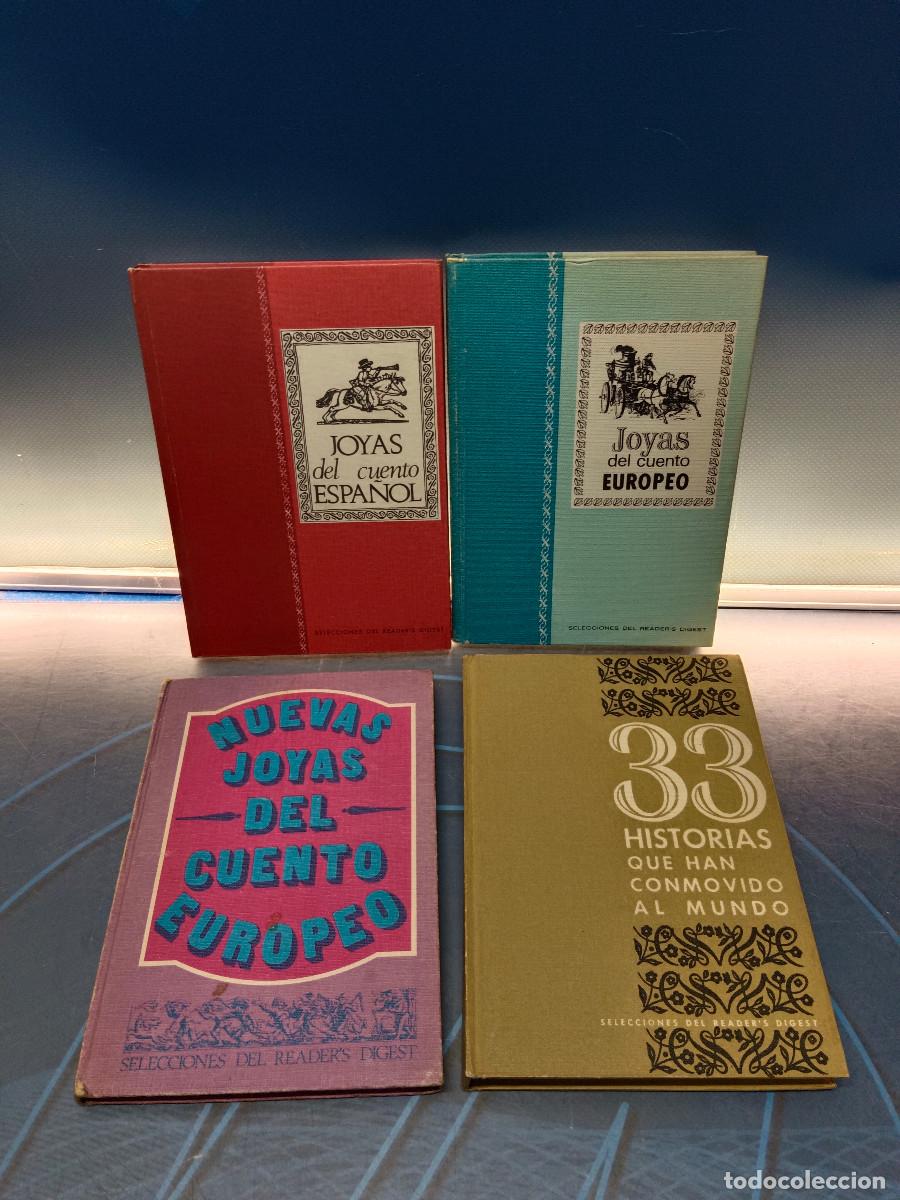 Libros de segunda mano: 4 libros SELECCIONES READER&acute;S DIGEST, NUEVAS JOYAS DEL CUENTO EUROPEO (2) + JOYAS DEL CUENTO ESPA&Ntilde;OL