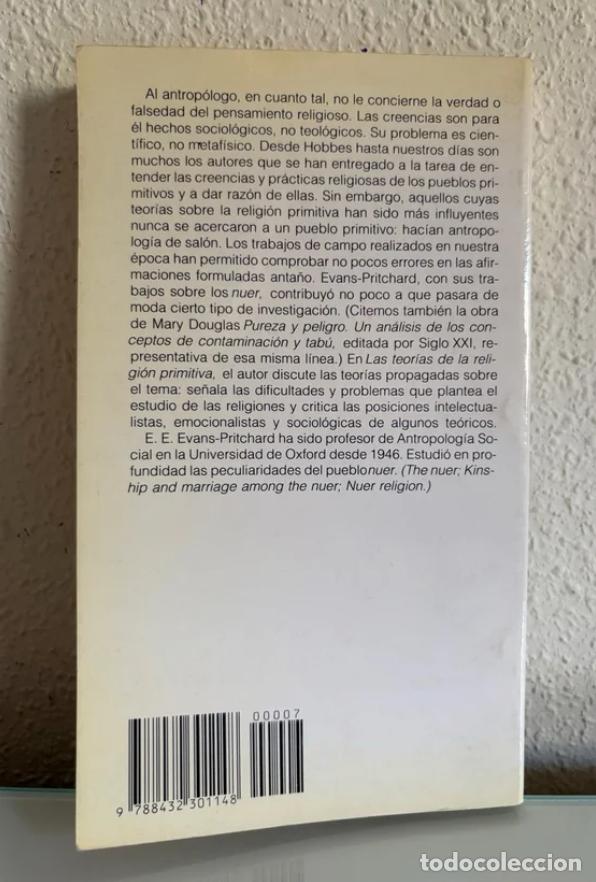 Libros de segunda mano: Evans-Pritchard, E. E.: Las teor&iacute;as de la religi&oacute;n primitiva - Foto 3
