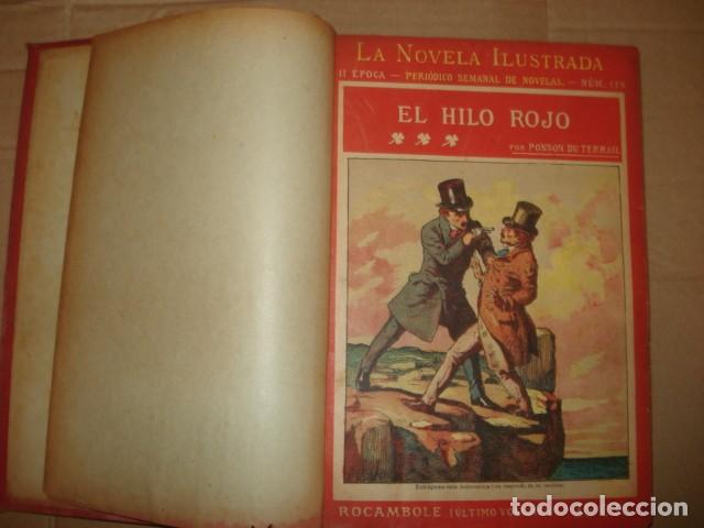Libros de segunda mano: Tomo La novela ilustrada (Rocambole), 8 n&uacute;meros, buen estado. Colecci&oacute;n A.T.