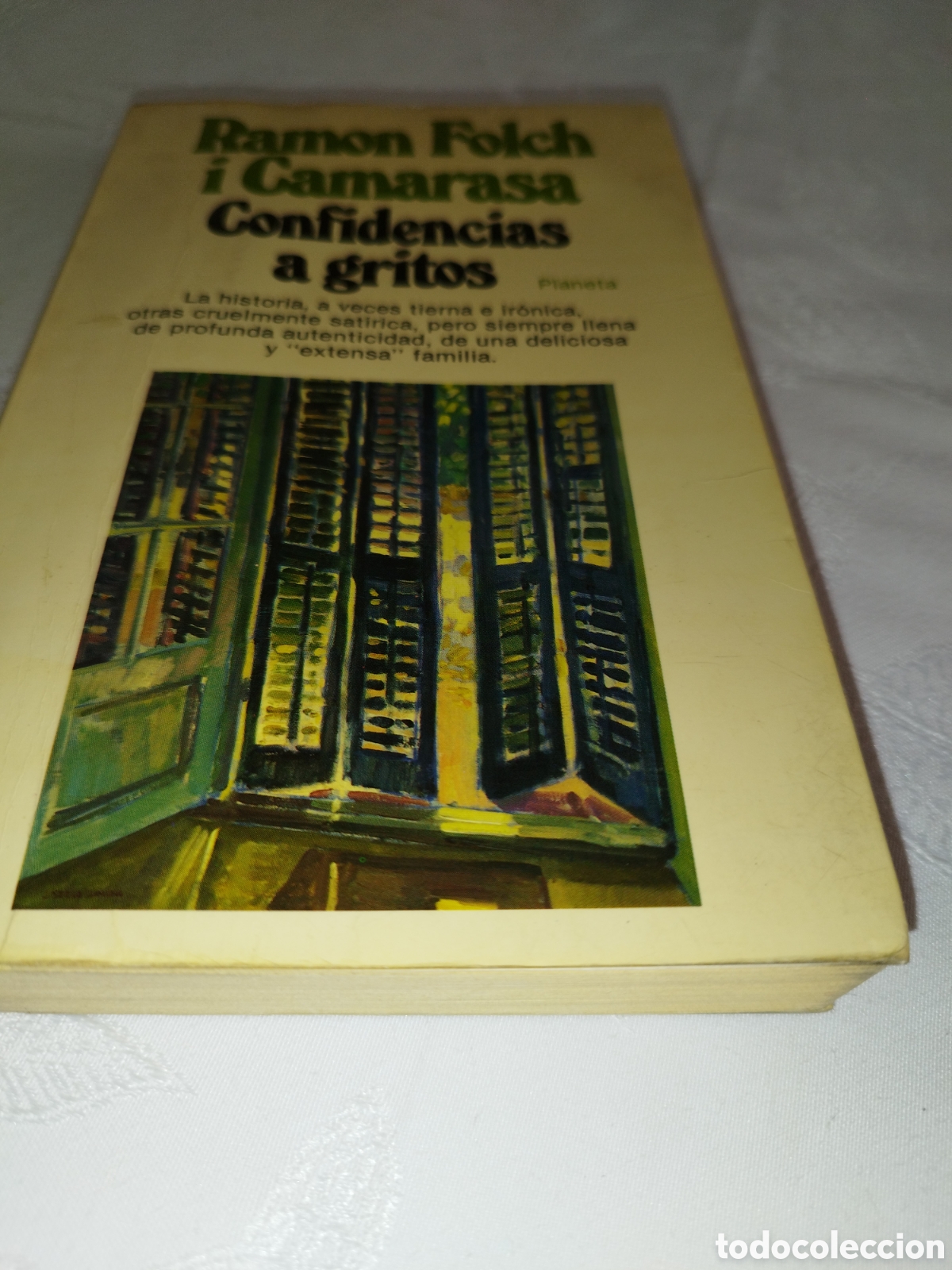 Libros de segunda mano: RAMON FOLCH i CAMARASA: CONFIDENCIAS A GRITOS. ED. PLANETA, 1983 PRIMERA EDICION.