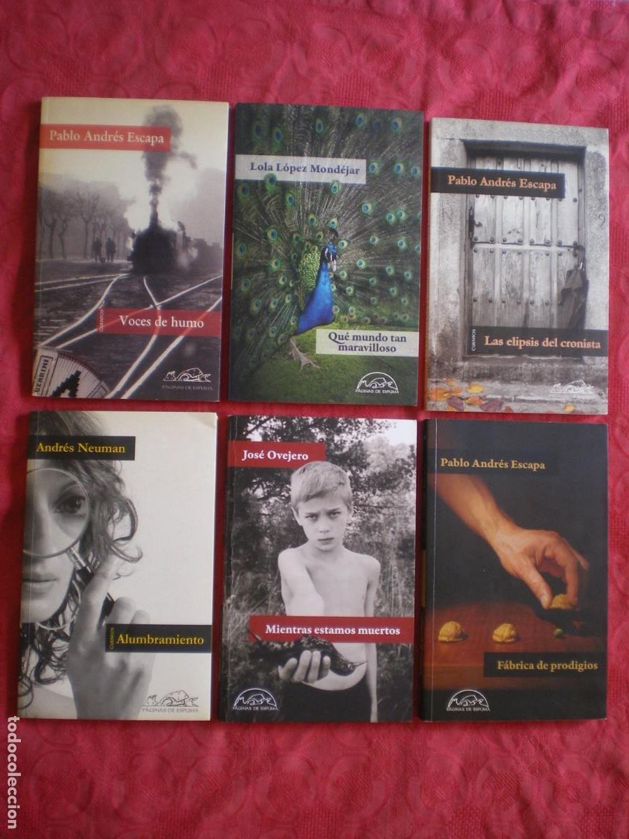 Libros de segunda mano: P&Aacute;GINAS DE ESPUMA. RELATOS, CUENTOS, NARRATIVA BREVE....LOTE DE 6 LIBROS.