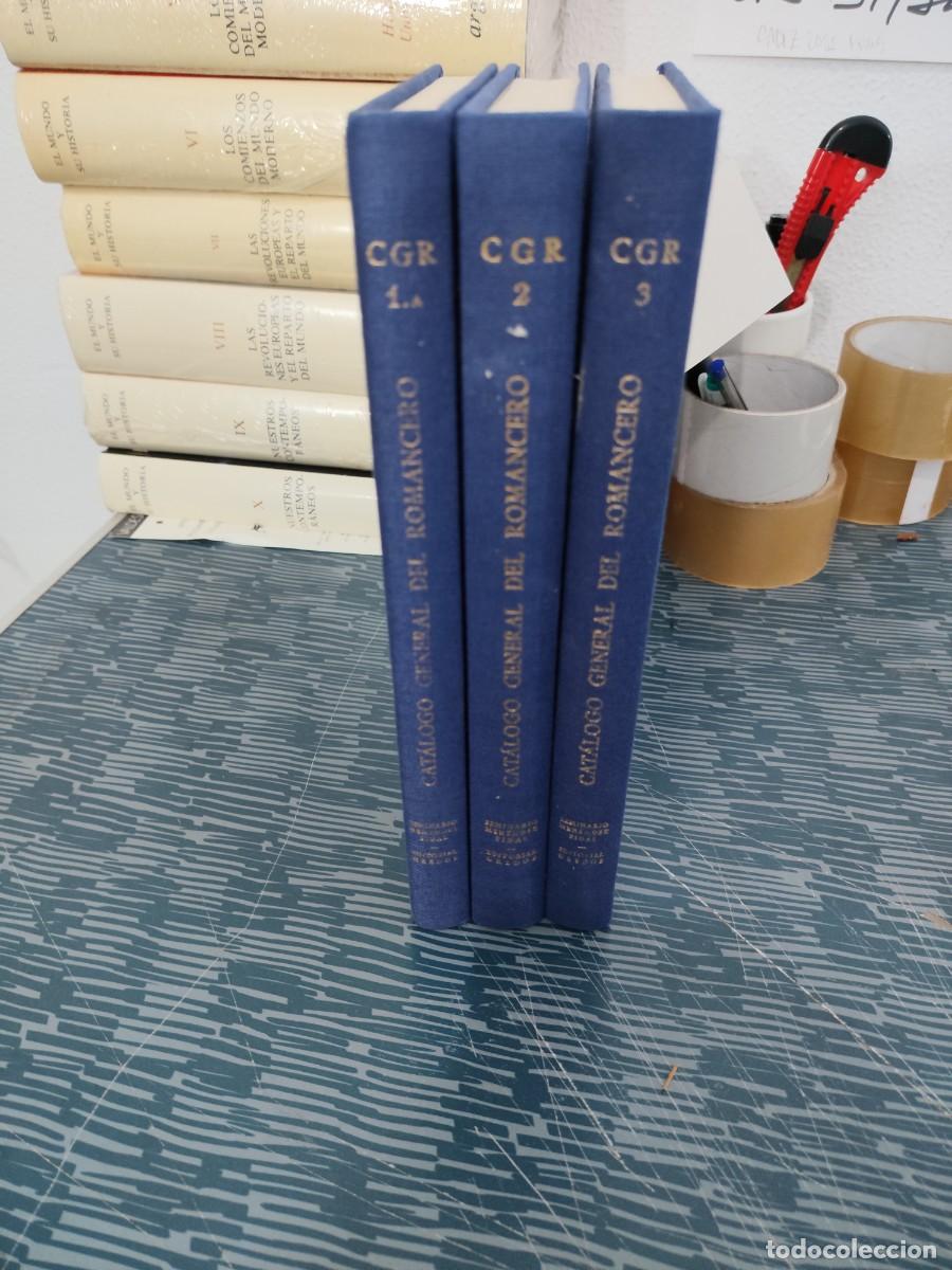 Libri di seconda mano: CATALOGO GENERAL DEL ROMANCERO PAN-HISPANICO,DIEGO CATAL&Aacute;N,3 TOMOS, SEMINARIO MEN&Eacute;NDEZ PIDAL,1984.