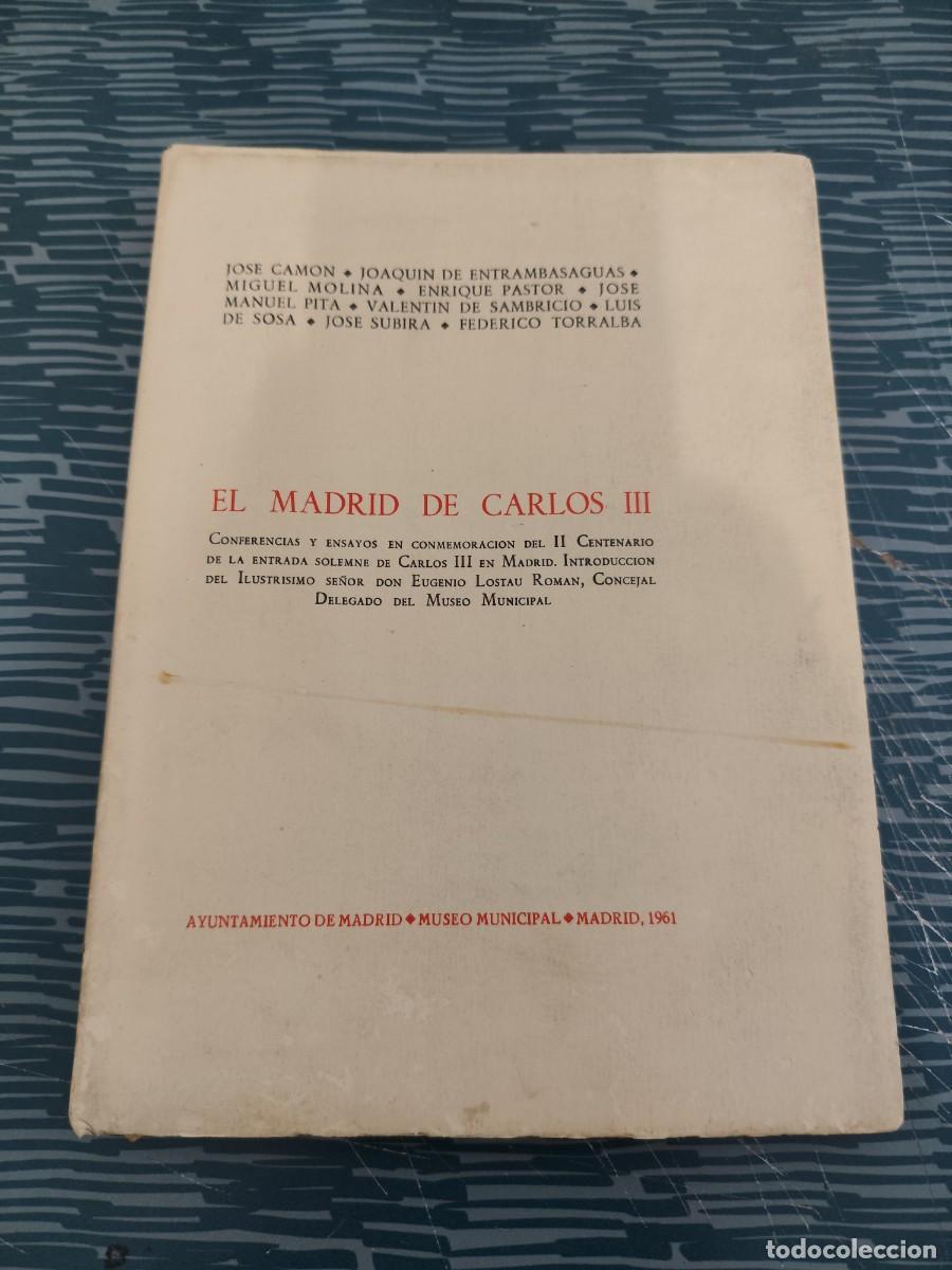 Libros de segunda mano: EL MADRID DE CARLOS III, VARIOS AUTORES MADRID,1961, INTONSO.