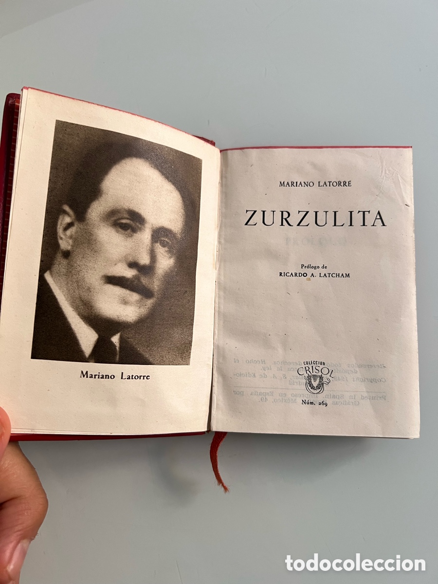 Libros de segunda mano: Zurzulita. Mariano Latorre. Aguilar Crisol n&ordm; 269. 1&ordf; ed. 1949
