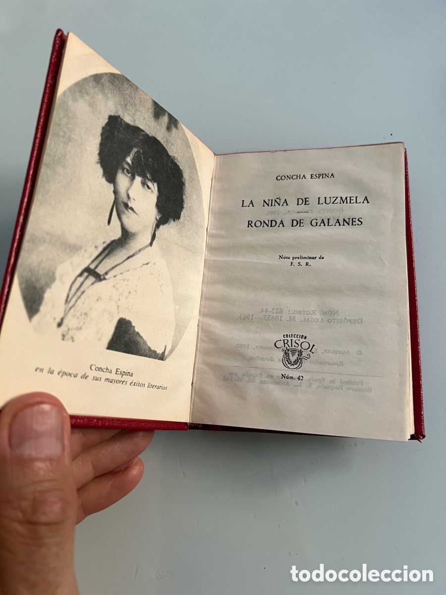Libros de segunda mano: La ni&ntilde;a de Luzmela - Ronda de Galanes. Concha Espina. Aguilar Crisol 42. 5&ordf; ed. 1963