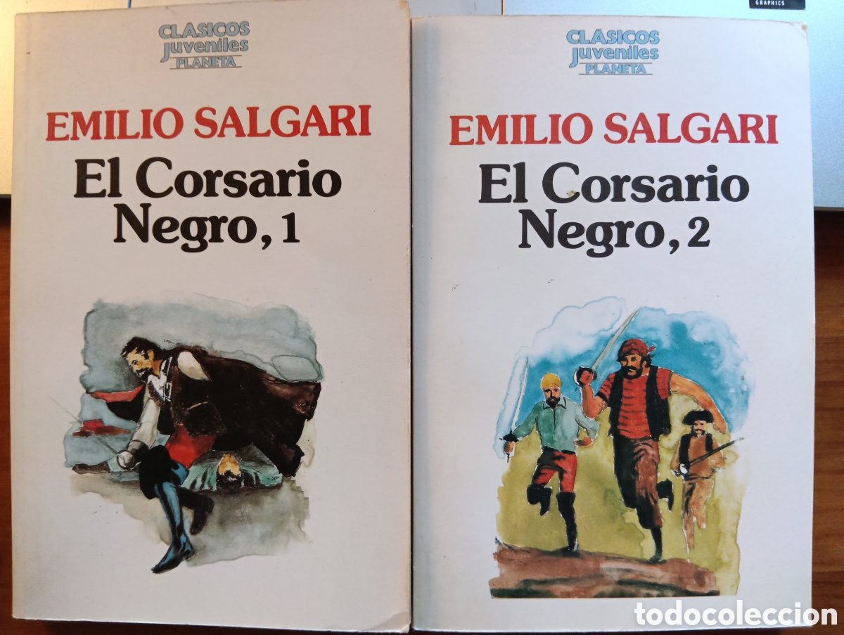 Libros de segunda mano: El corsario negro, Emilio Salgari, Cl&aacute;sicos Juveniles Planeta