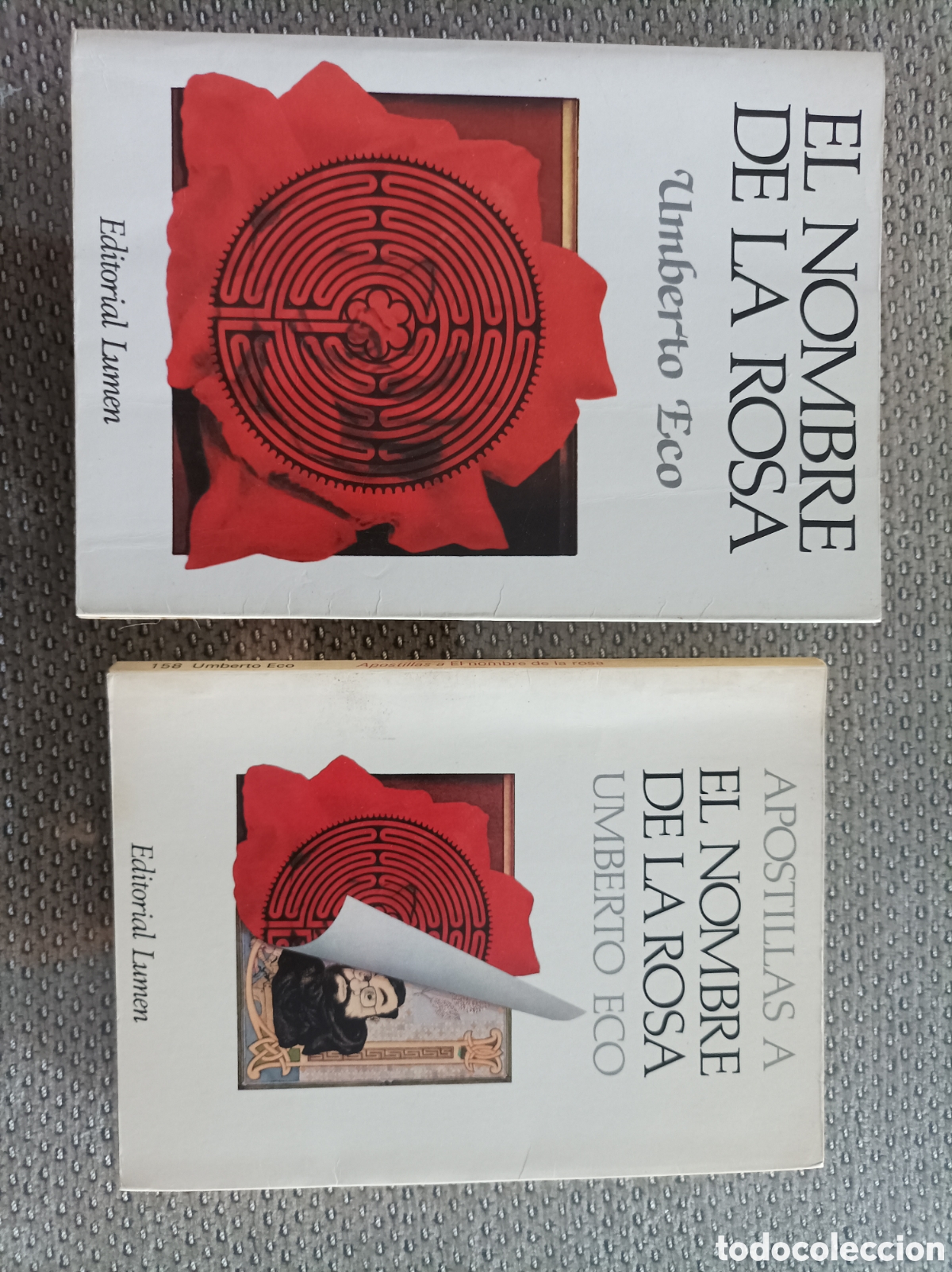Libros de segunda mano: Umberto Eco. Lote 2 libros. El nombre de la rosa + Apostillas a ...