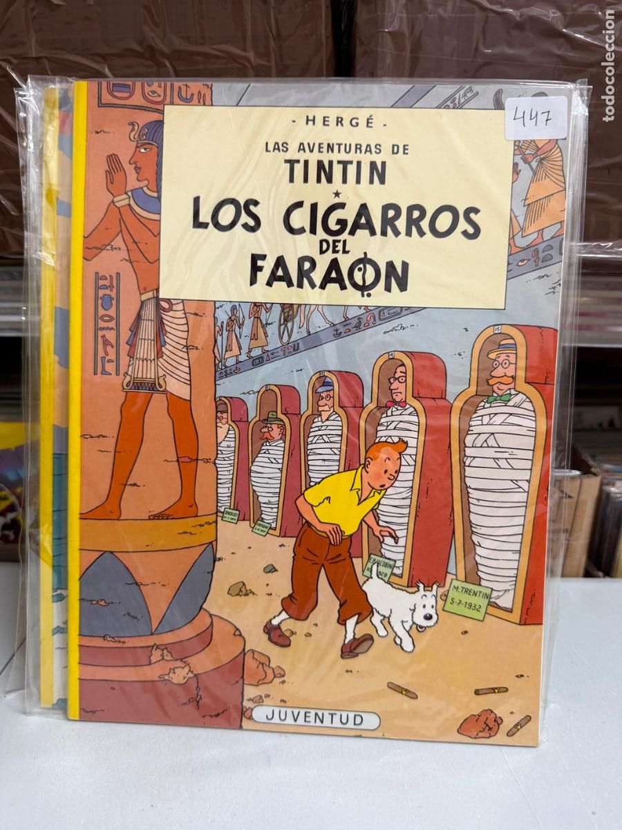 Libros de segunda mano: LAS AVENTURAS DE TIN TIN TAPA BLANDA - LOS CIGARROS DEL FARAON