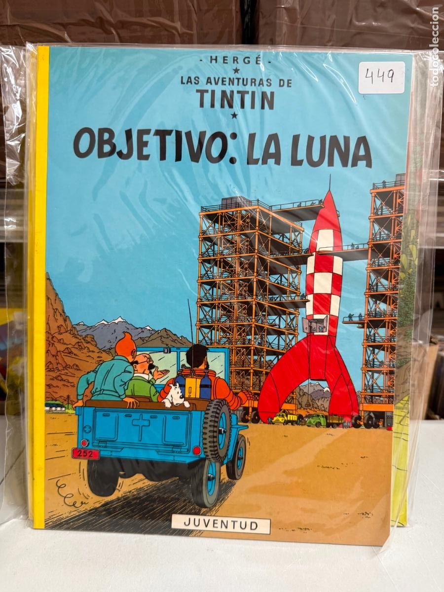 Libros de segunda mano: LAS AVENTURAS DE TIN TIN TAPA BLANDA - OBJETIVO LA LUNA