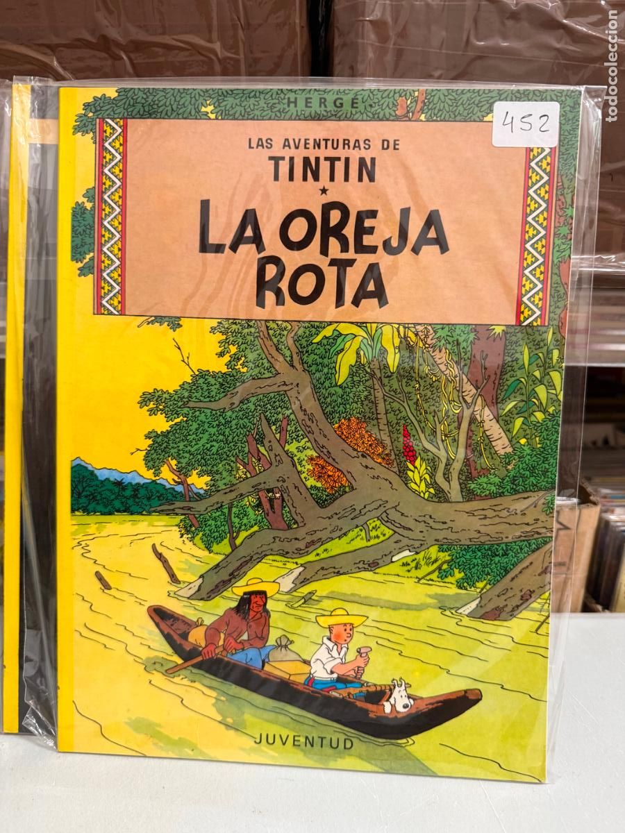 Libros de segunda mano: LAS AVENTURAS DE TIN TIN TAPA BLANDA - LA OREJA ROTA