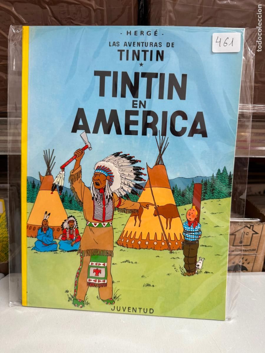 Libros de segunda mano: LAS AVENTURAS DE TIN TIN TAPA BLANDA - TINTIN EN AMERICA
