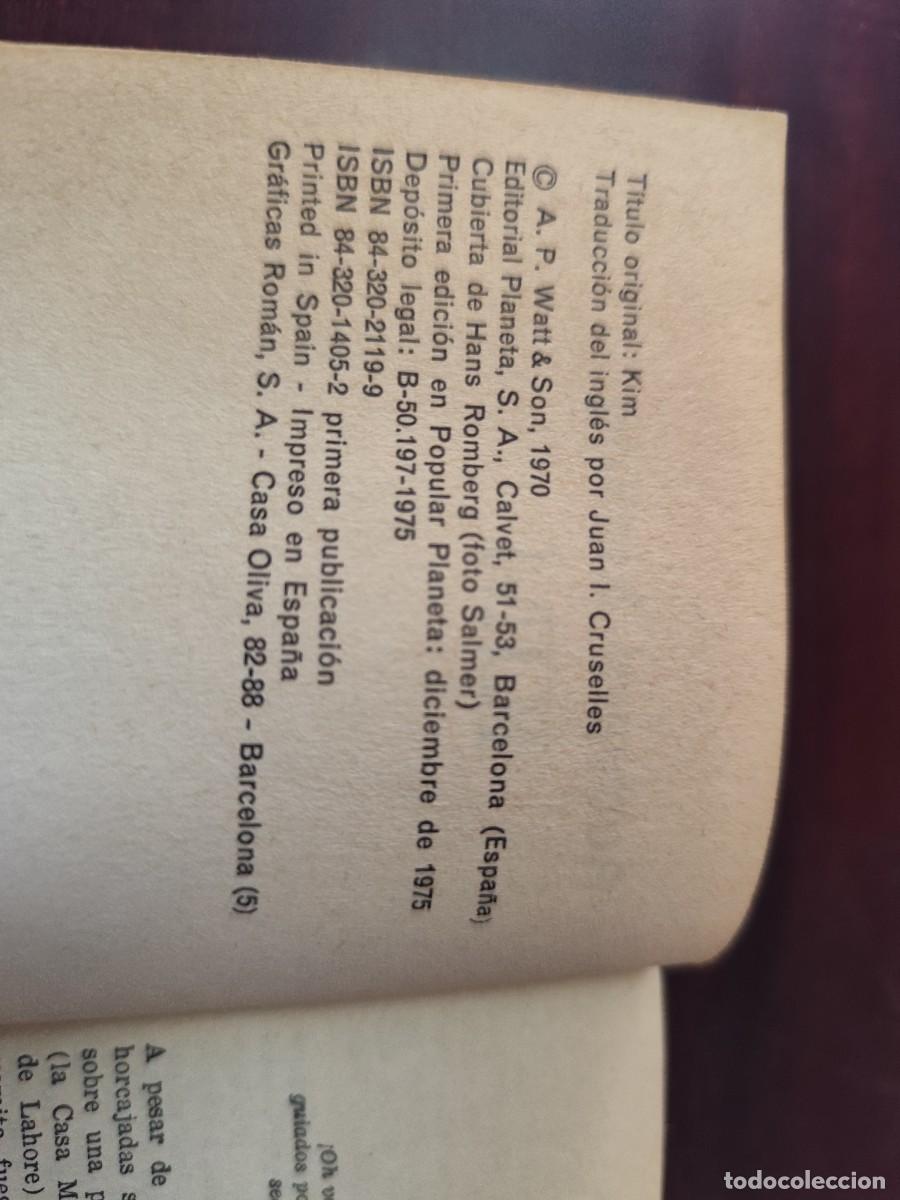 Libros de segunda mano: KIM / RUDYARD KIPLING / CJA 446 / PLANETA - Foto 8