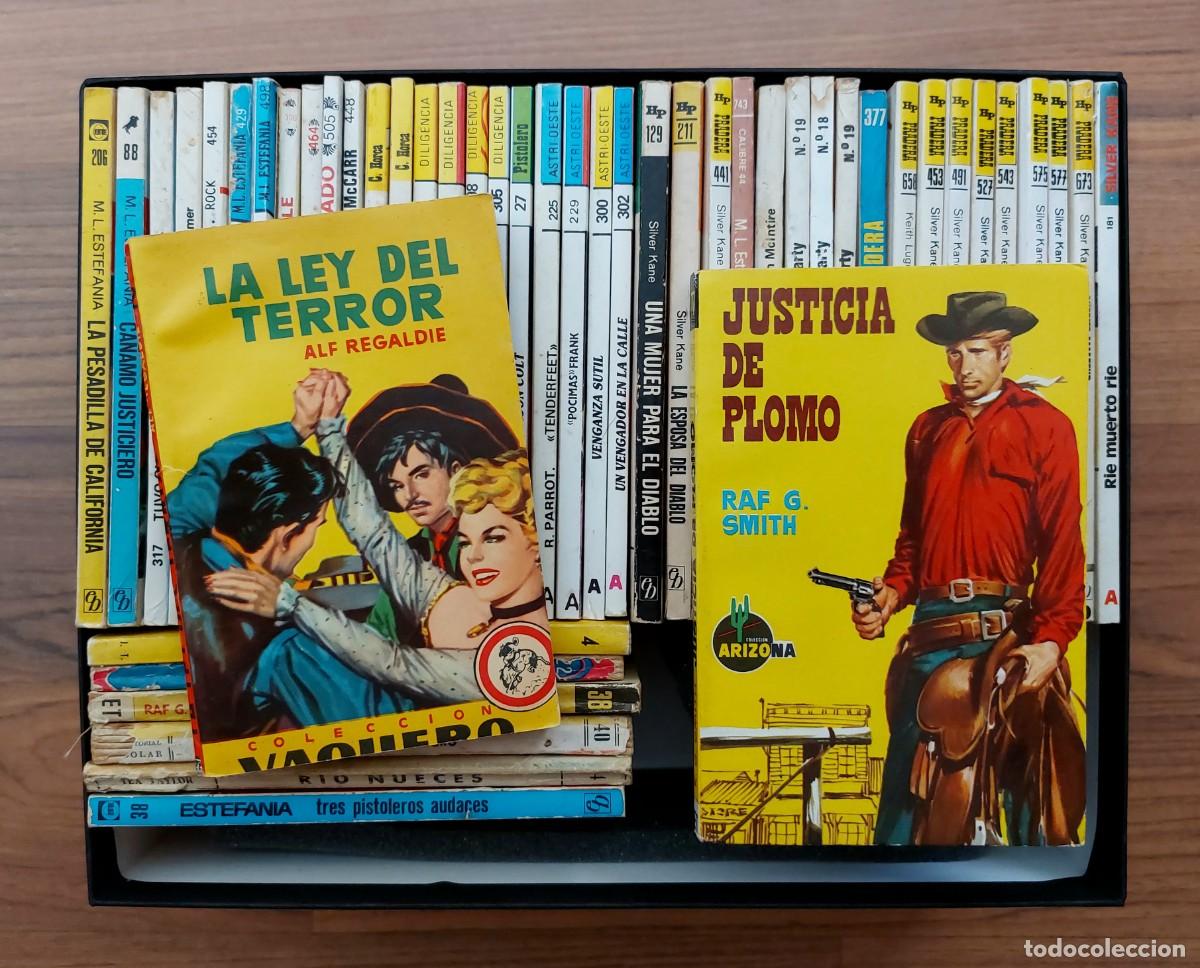 Libros de segunda mano: COLECCIONES VARIAS OESTE BRUGUERA-EASA - LOTE 48 NOVELAS ANTIGUAS-BOLSILIBROS-PULP (BUEN ESTADO)