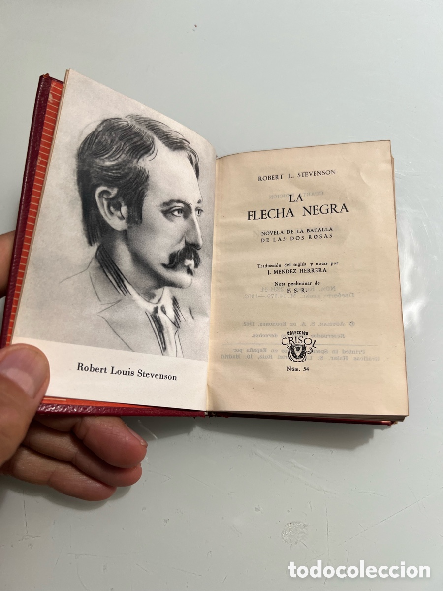 Libros de segunda mano: La Flecha Negra. Robert L.Stevenson. Aguilar crisol 54. 1962