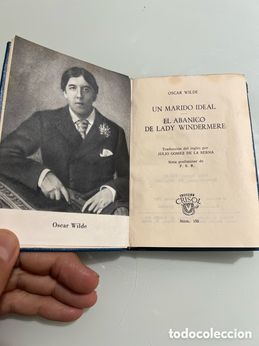 Libros de segunda mano: Un marido ideal. El Abanico. Oscar Wilde. Aguilar crisol 150. 1963