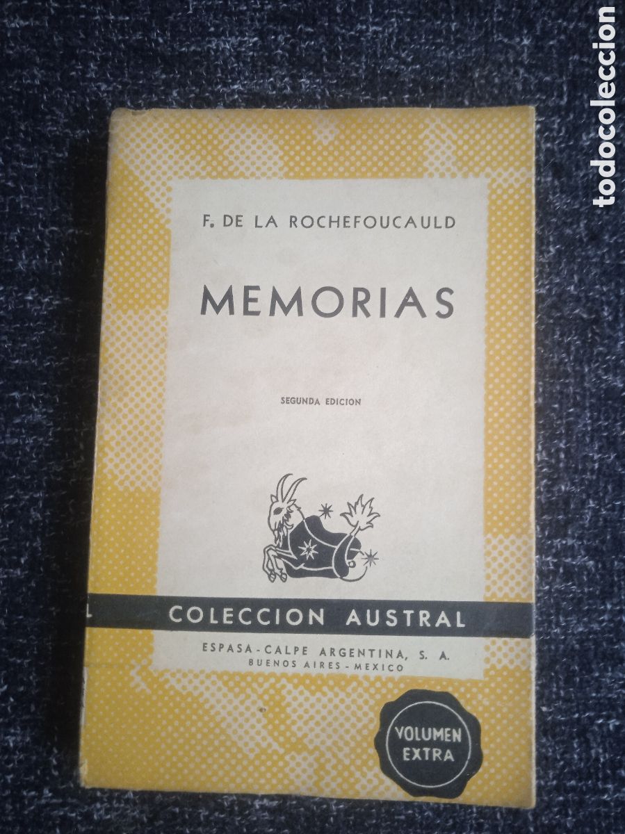 Libros de segunda mano: MEMORIAS. / F. DE LA ROCHEFOUCAULD - COLECCION AUSTRAL