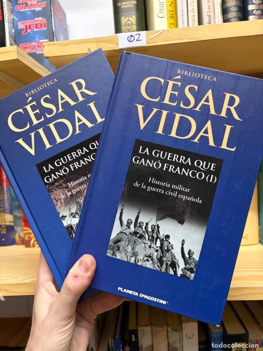 Libros de segunda mano: 02 C&eacute;sar Vidal &mdash; La guerra que gan&oacute; Franco -dos tomos- &mdash; Planeta DeAgostini