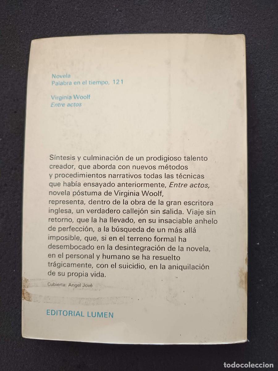 Libros de segunda mano: VIRGINIA WOOLF: ENTRE ACTOS - Foto 2