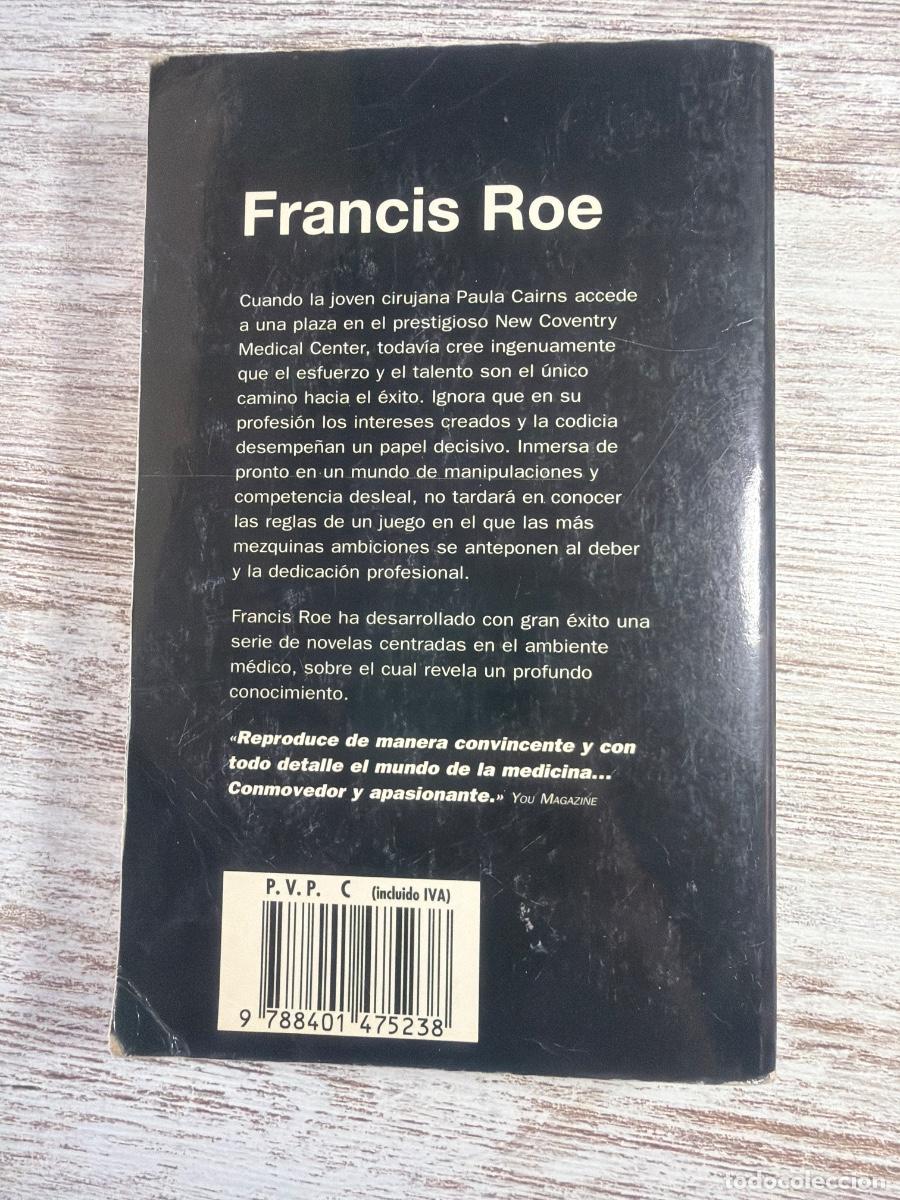 Libros de segunda mano: Libro La cirujana | Francis Roe | 1996 - Foto 2