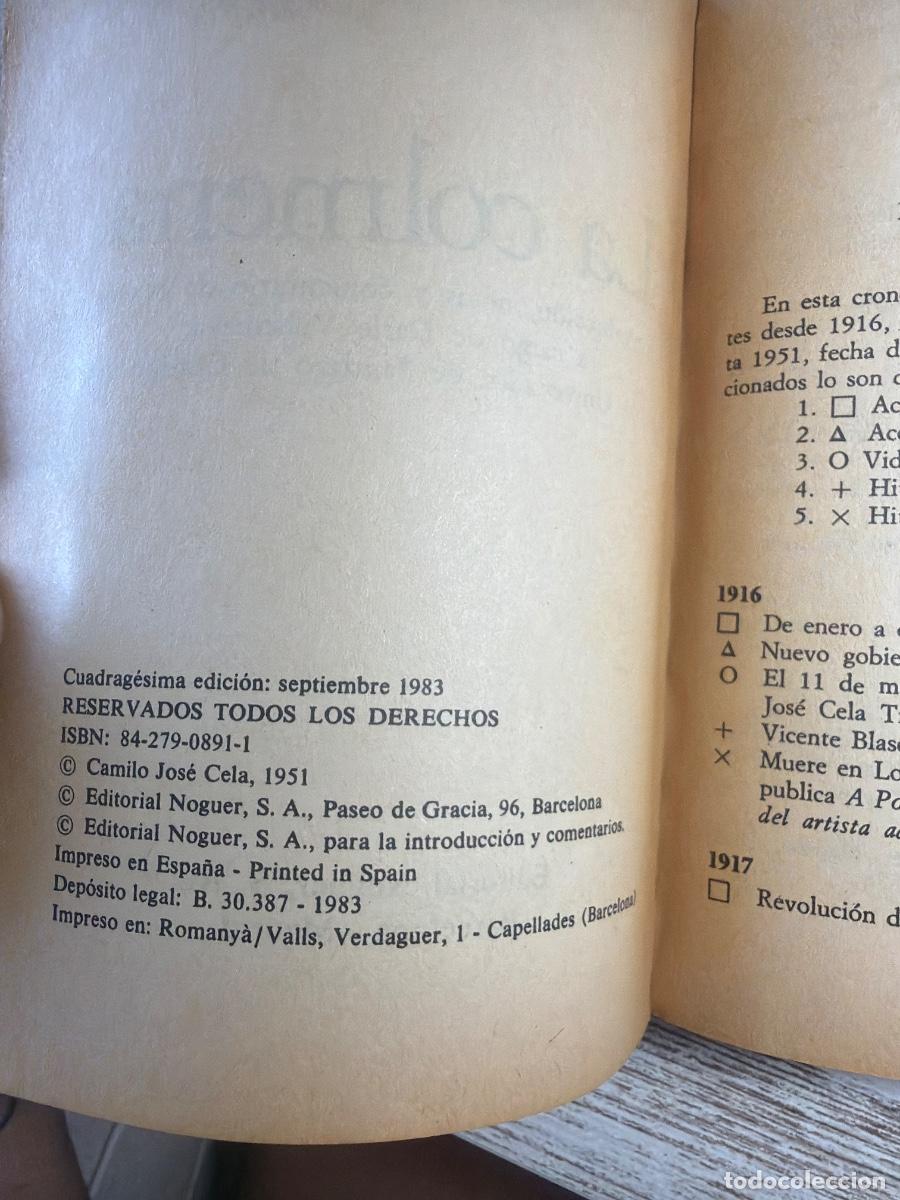 Libros de segunda mano: Libro La colmena | Camilo Jos&eacute; Cela | 1983 - Foto 3