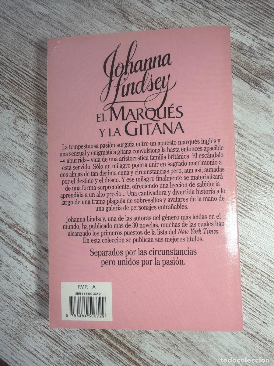 Libros de segunda mano: Libro El marqu&eacute;s y la gitana | Johanna Lindsay | 2000 - Foto 2