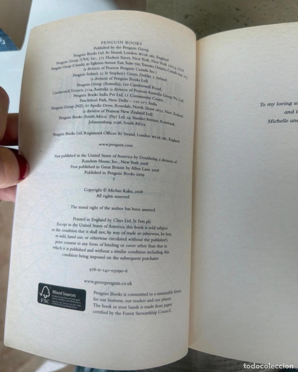 Libros de segunda mano: Libro Physics Impossible | Michio Kaku | 2009 - Foto 3