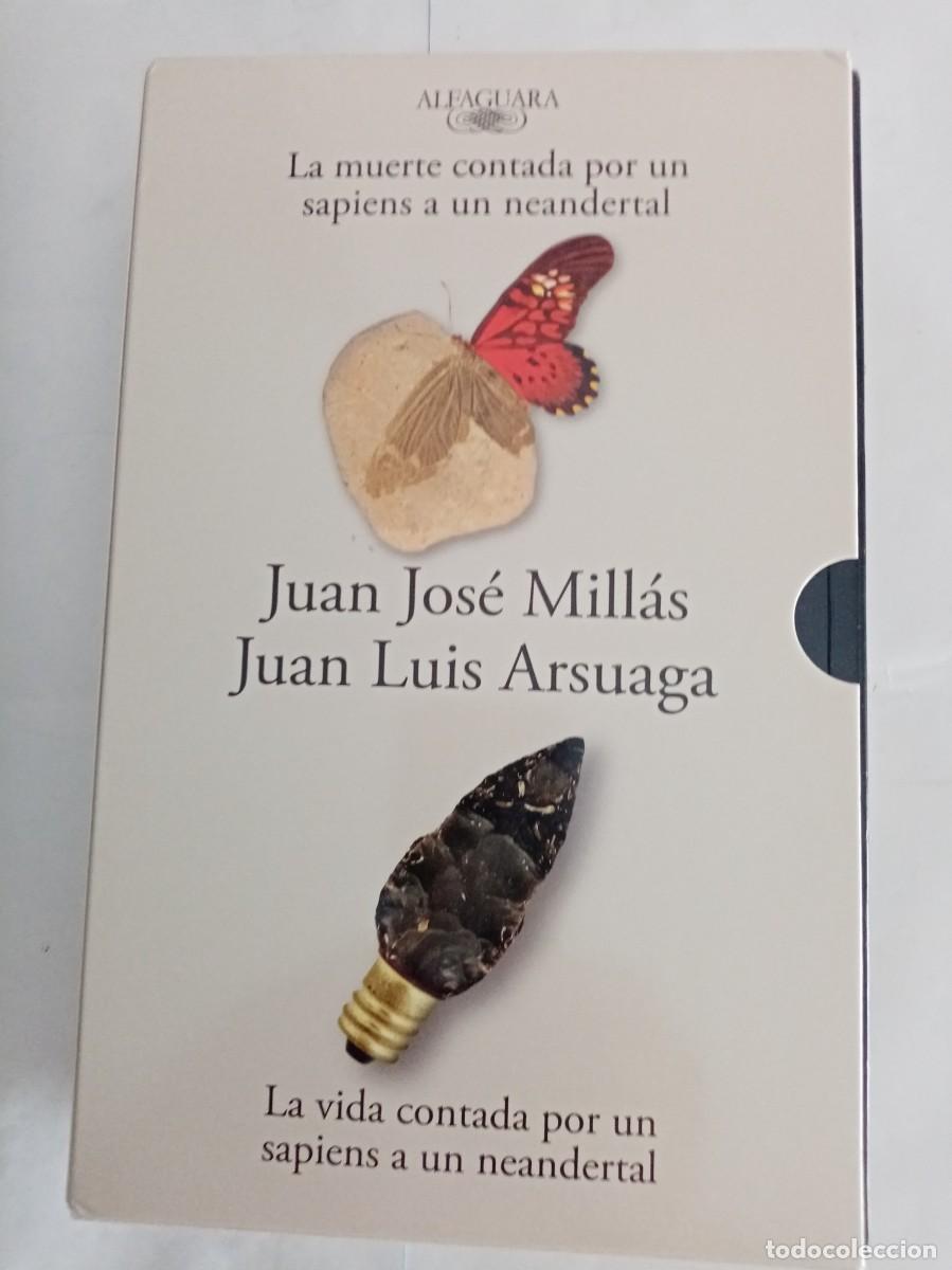 Libros de segunda mano: ESTUCHE LA VIDA Y LA MUERTE CONTADA POR UN SAPIENS A UN NEANDERTAL. Mill&aacute;s y Arsuaga ( ALFAGUARA )