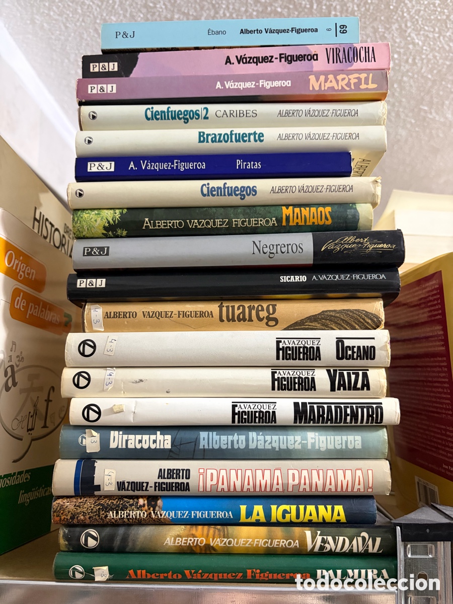Libros de segunda mano: BLAS104D lote de 19 libros Alberto V&aacute;zquez Figueroa EBANO marfil PIRATAS manaos TUAREG palmira YAIZA