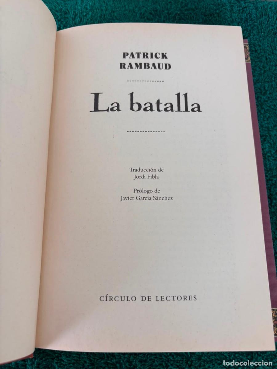 Libros de segunda mano: La batalla - Patrick Rambaud - Foto 4