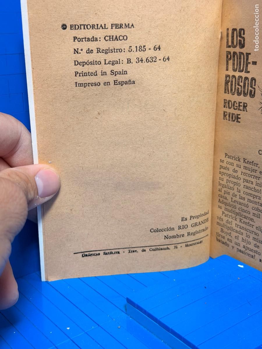 Libros de segunda mano: LOS PODEROSOS &ndash; ED. FERMA &ndash; ROGER RIDE - Foto 2
