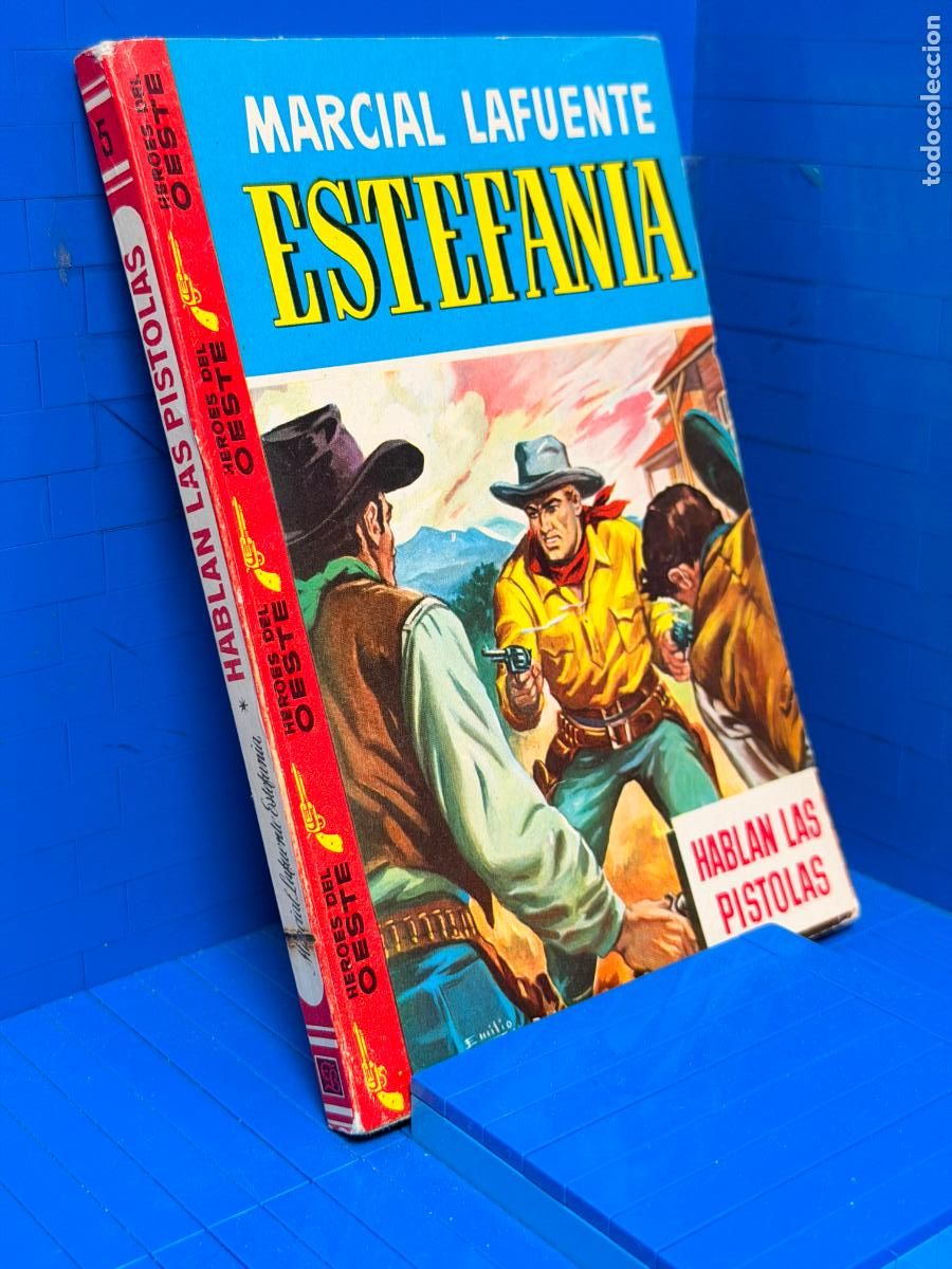 Libros de segunda mano: HABLAN LAS PISTOLAS &ndash; ED. BRUGUERA &ndash; 1958 &ndash; MARCIAL LAFUENTE ESTEFANIA