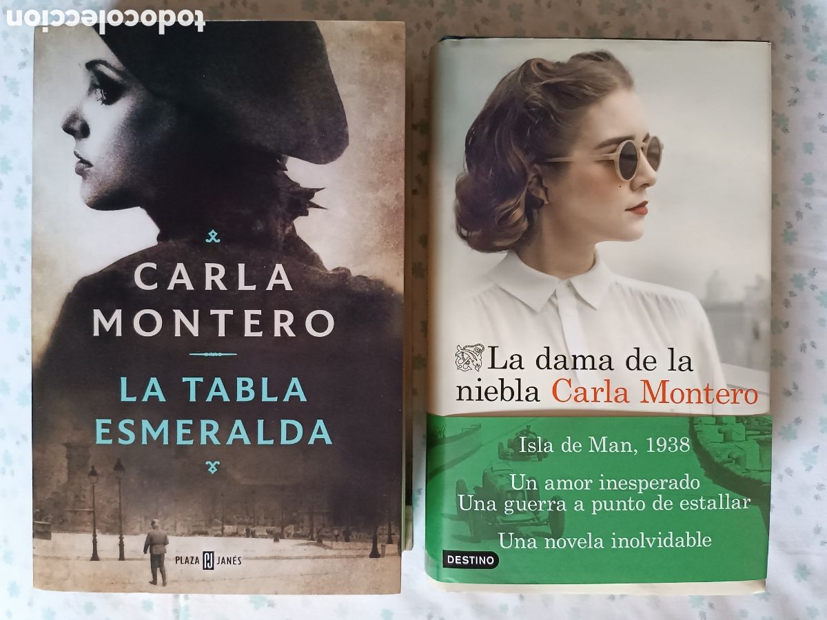 Libros de segunda mano: LOTE novelas CARLA MONTERO: La tabla esmeralda + La dama de la niebla