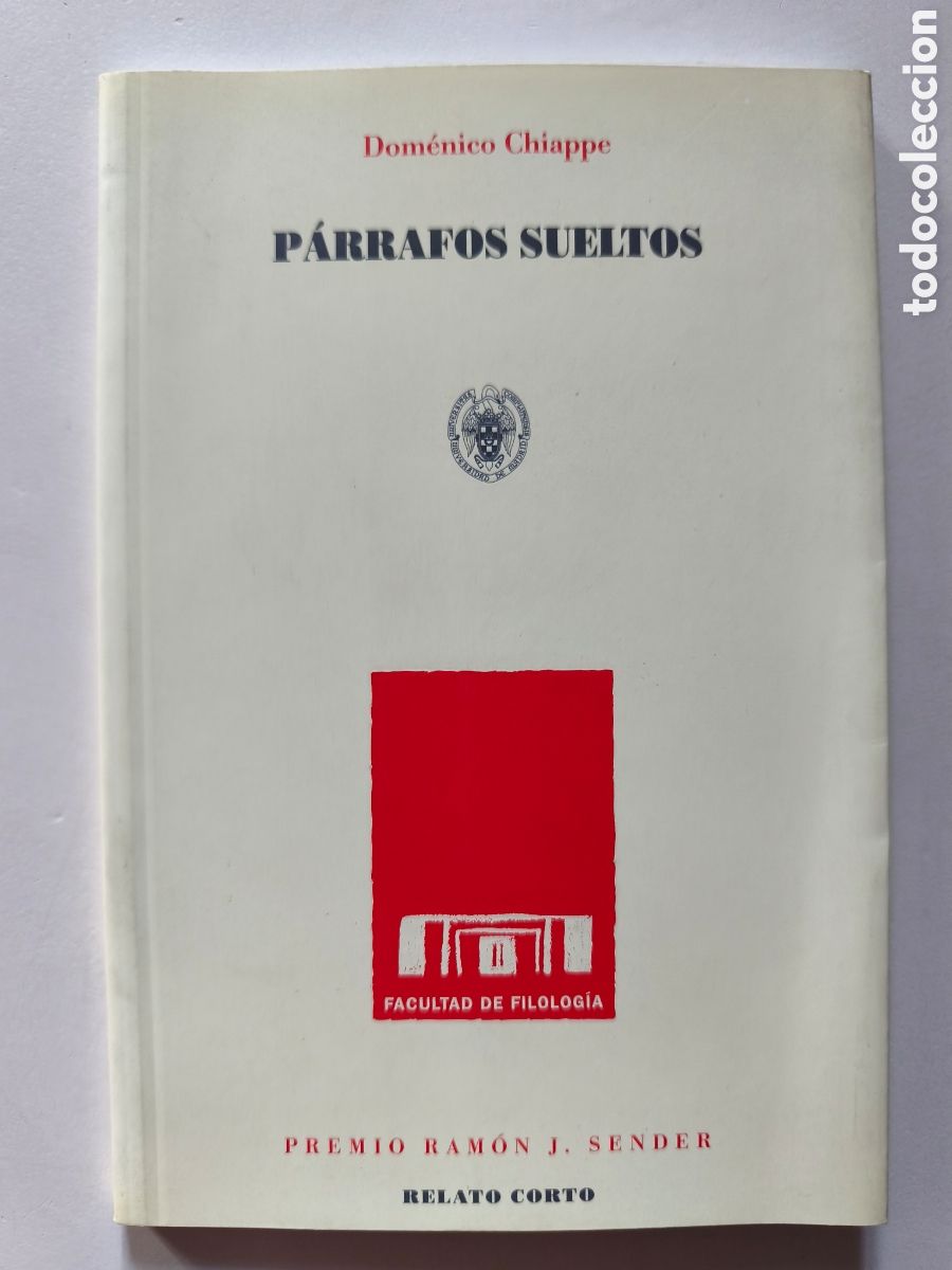 Libros de segunda mano: Dom&eacute;nico Chiappe. P&aacute;rrafos sueltos