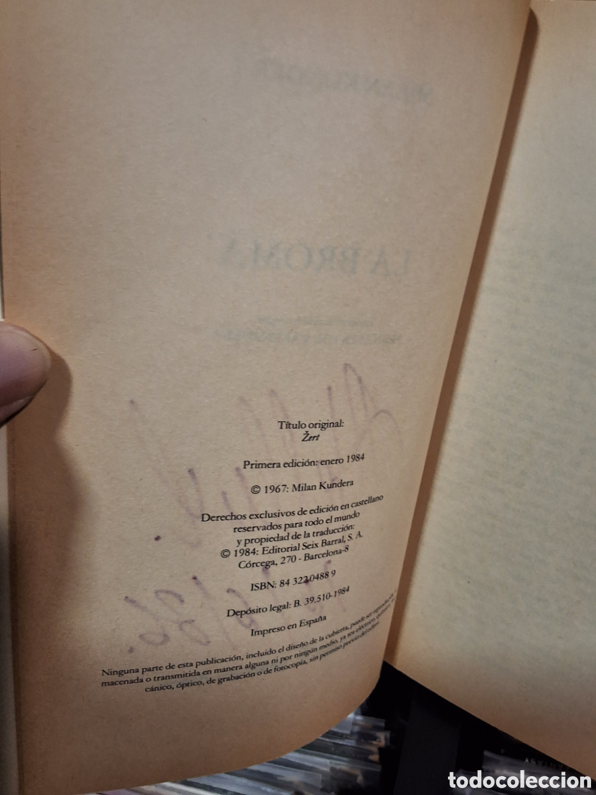Libros de segunda mano: LA BROMA - MILAN KUNDERA - ENV&Iacute;O DESDE 1&euro; - Foto 6