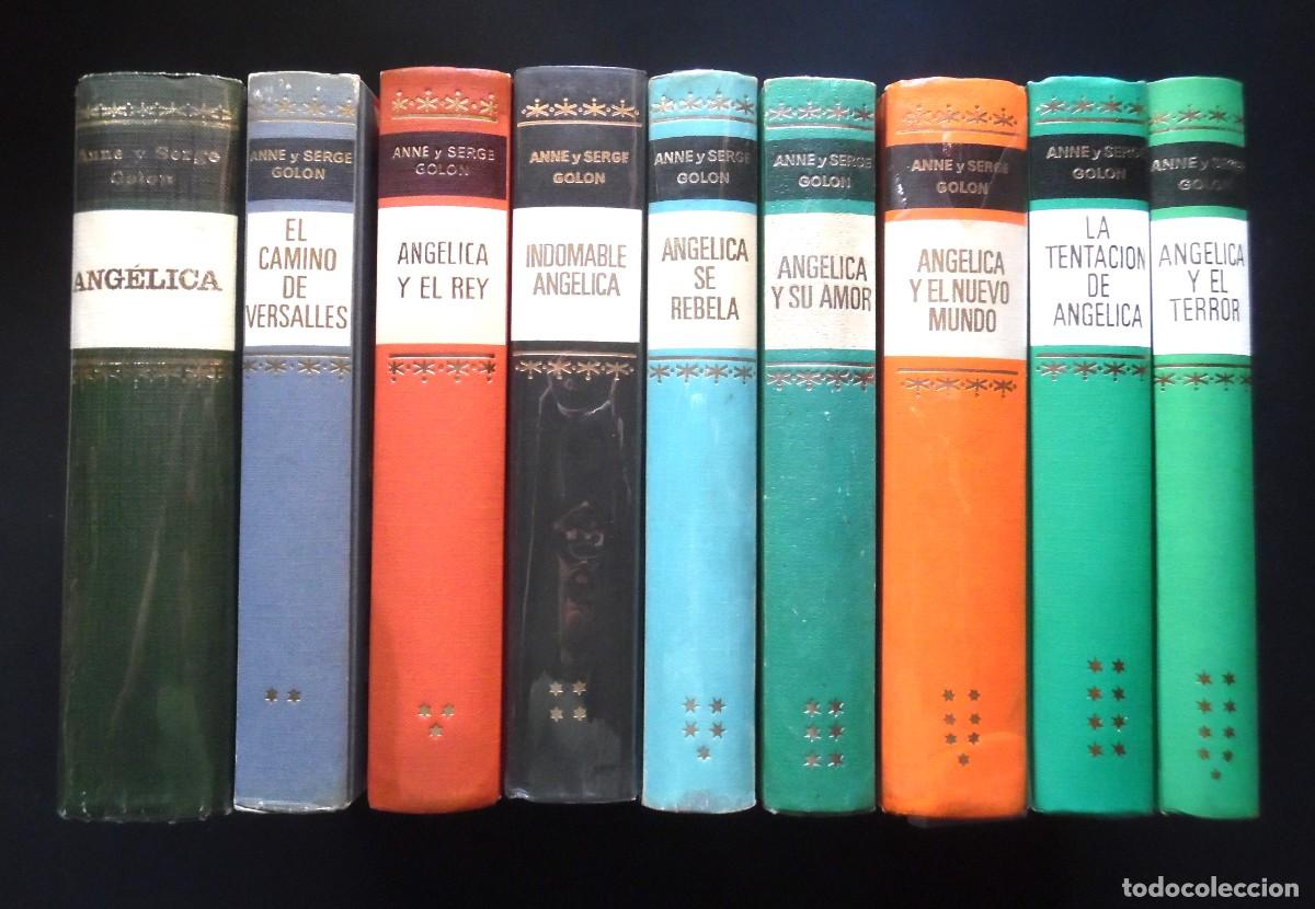 Livros em segunda m&atilde;o: Ang&eacute;lica, de Annie Golon: del tomo 1 al 10: Versalles, Rey, Indomable, rebela, Amor, Mundo, Terror