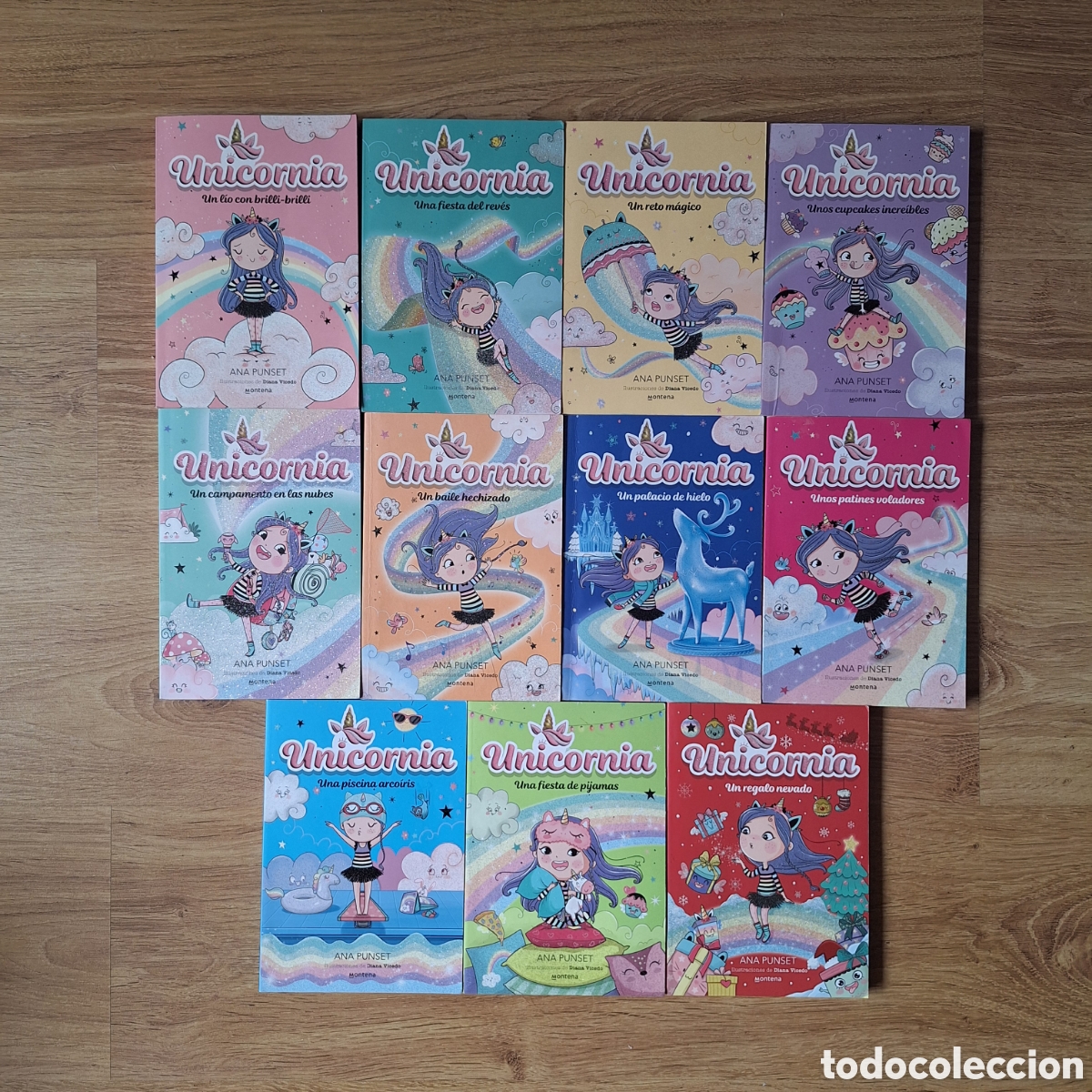 Libros de segunda mano: Unicornia - lote 11 primeros libros - Ana Punset
