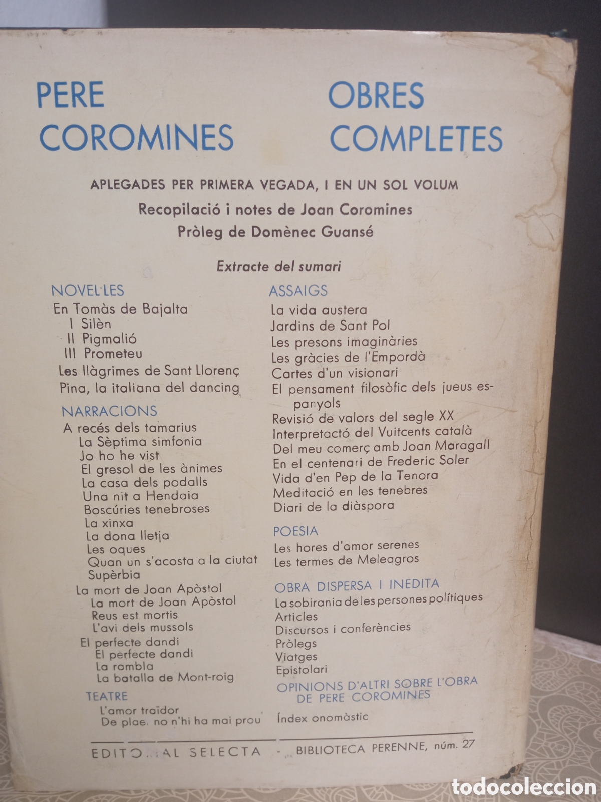 Libros de segunda mano: Pere Coromines. Obres completes - Foto 3
