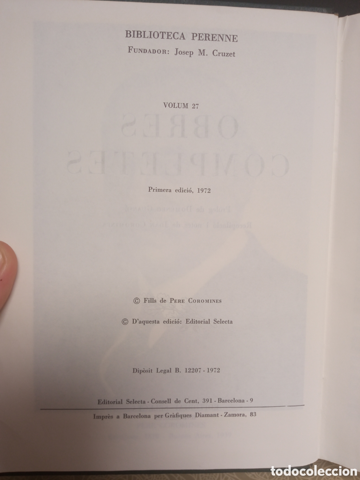 Libros de segunda mano: Pere Coromines. Obres completes - Foto 5