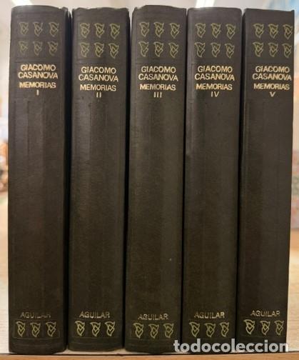 Libros de segunda mano: GIACOMO CASANOVA, MEMORIAS (5 TOMOS). A-AGUI-1279