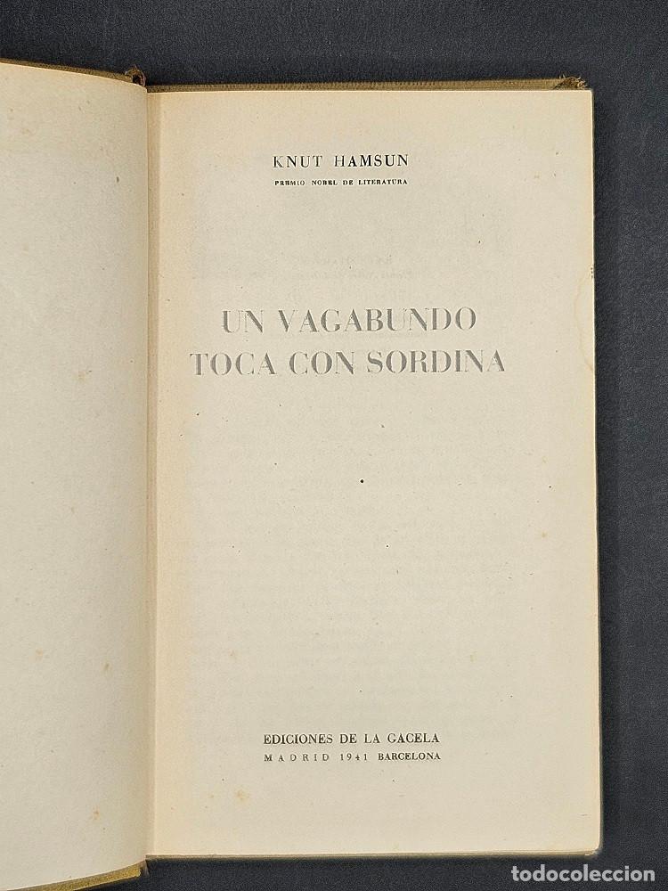 Libros de segunda mano: Un vagabundo toca con sordina